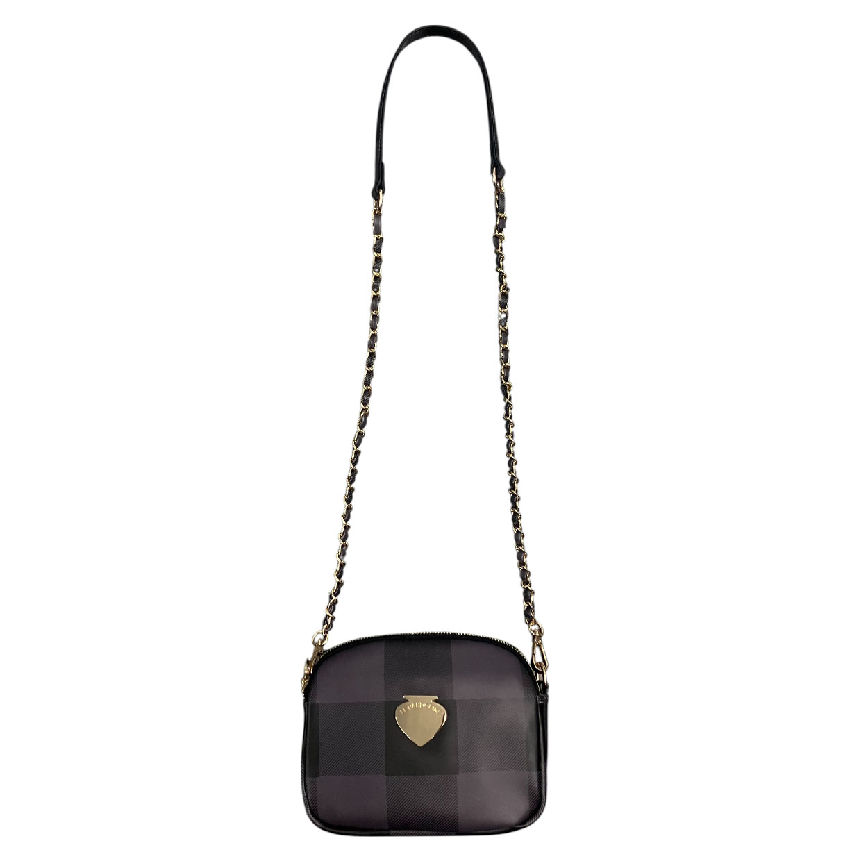 Le Pandorine - Borsetta crossbody in pelle vegana fantasia grigio AI19DDN02471-05