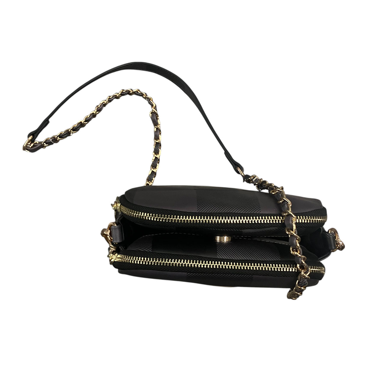 Le Pandorine - Borsetta crossbody in pelle vegana fantasia grigio AI19DDN02471-05 - immagine 4