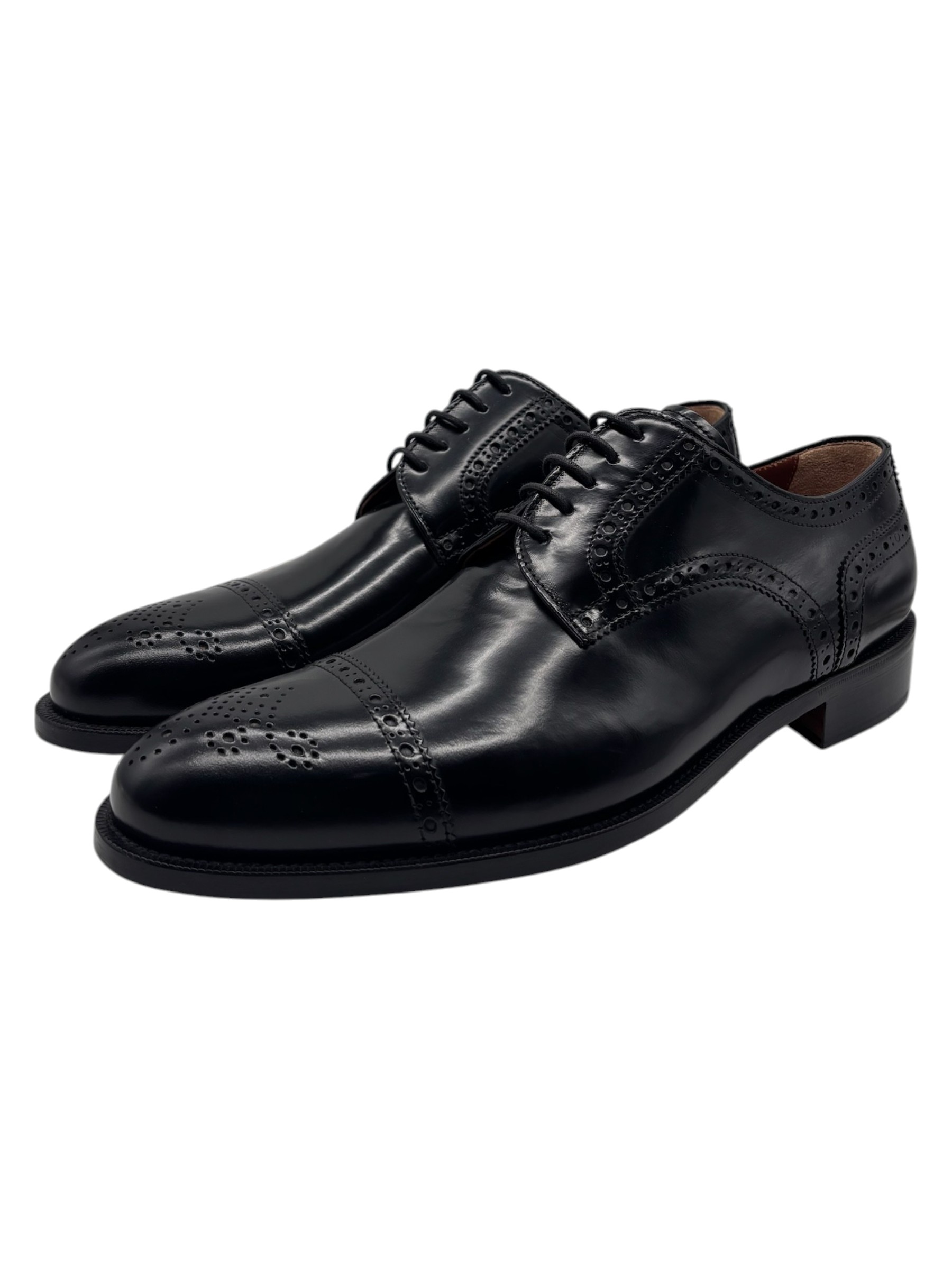 Bruno Verri - Scarpe derby uomo in pelle nera - 44