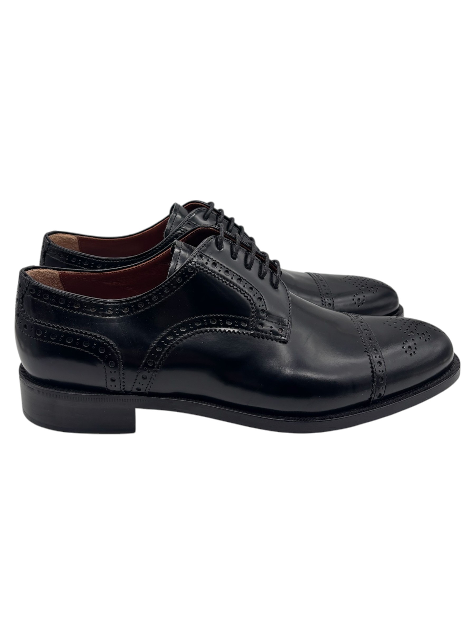 Bruno Verri - Scarpe derby uomo in pelle nera - 44 - immagine 3