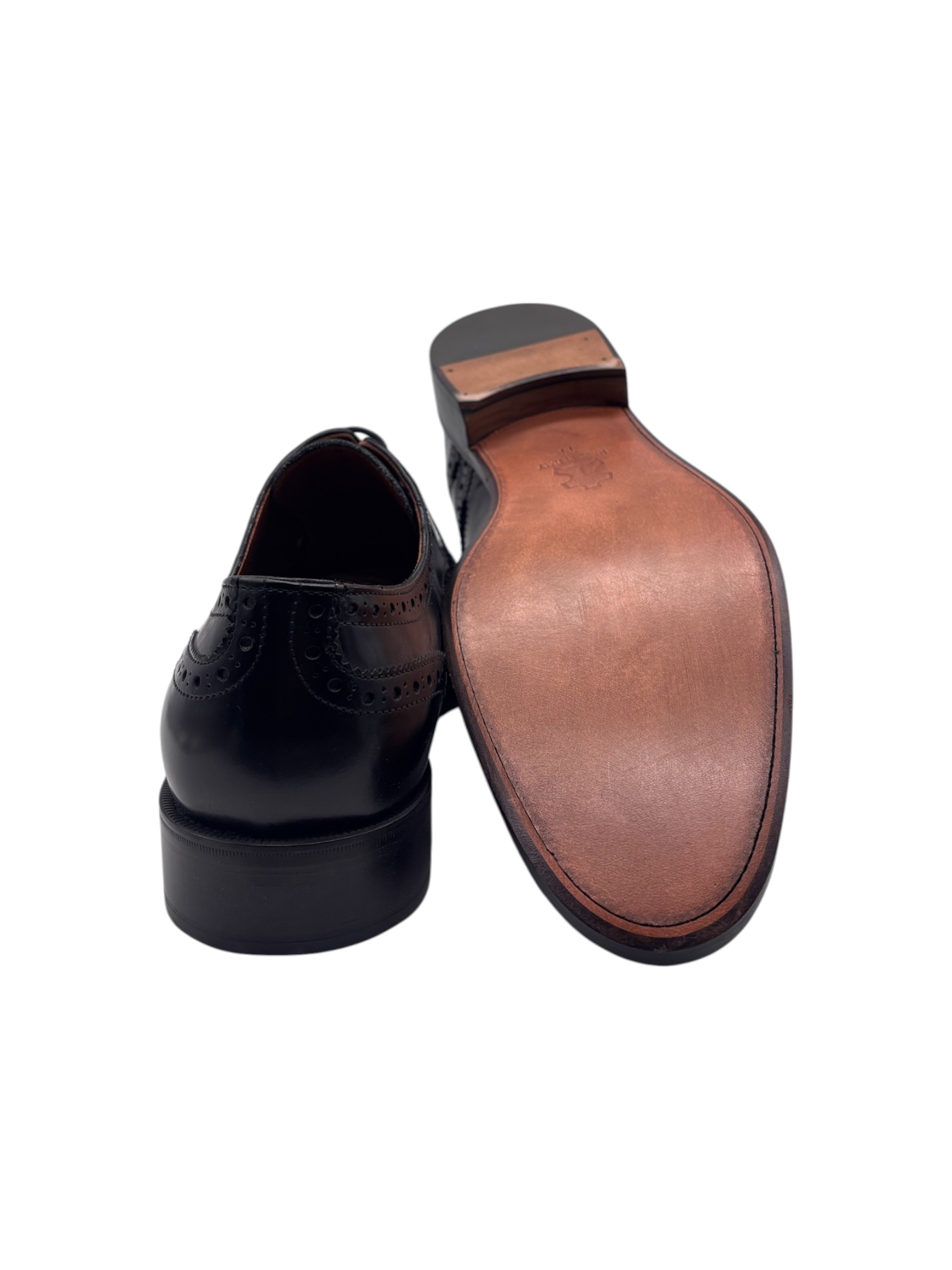 Bruno Verri - Scarpe derby uomo in pelle nera - 44 - immagine 4