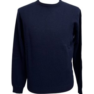 Malo - Maglione a girocollo Cashmere  blu scuro
