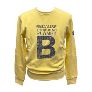 Ecoalf - Felpa gialla girocollo uomo