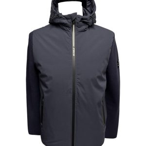 Ecoalf - Giubbino in tessuto tecnico e maglia - S