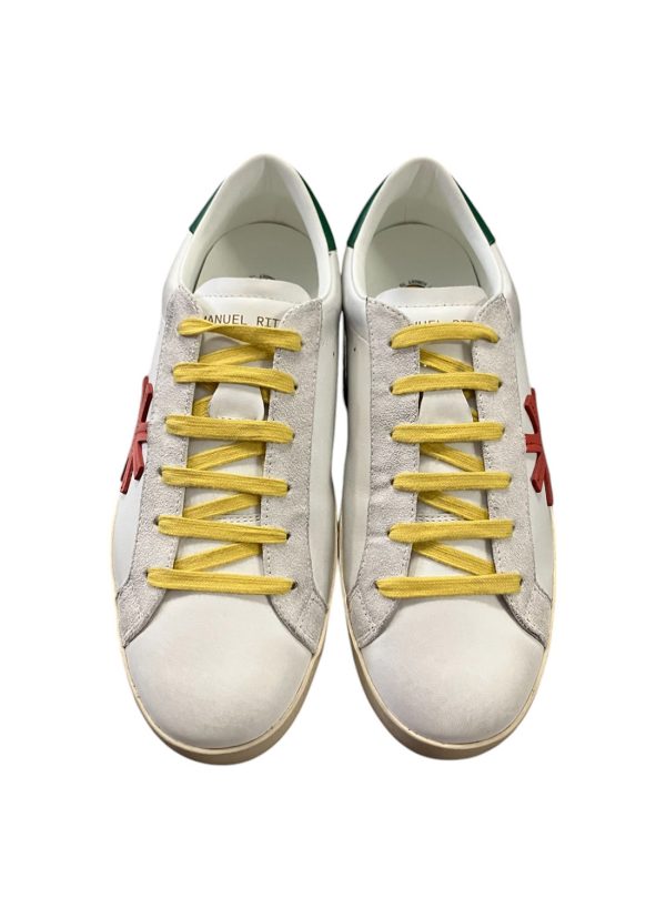 Manuel Ritz - Sneakers in pelle multicolore effetto invecchiato - immagine 3