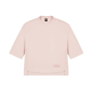 Colmar - Felpa manica corta oversize girocollo con stampa glitter