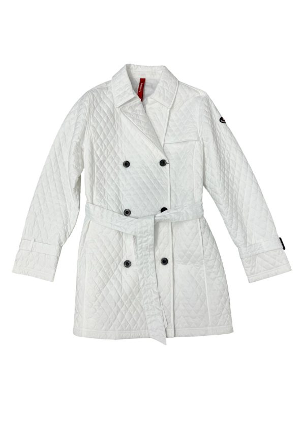 Canadiens - Trench Coat Donna Scarlett/W quattro stagioni bianco