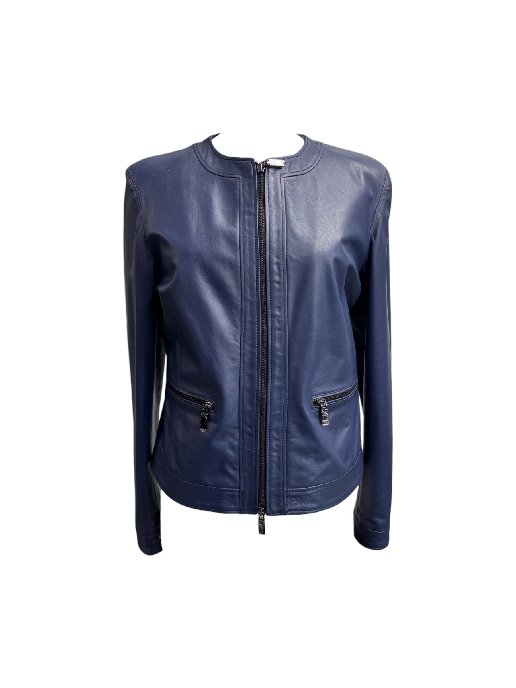 Raphael - Giubbino donna in pelle blu - 48