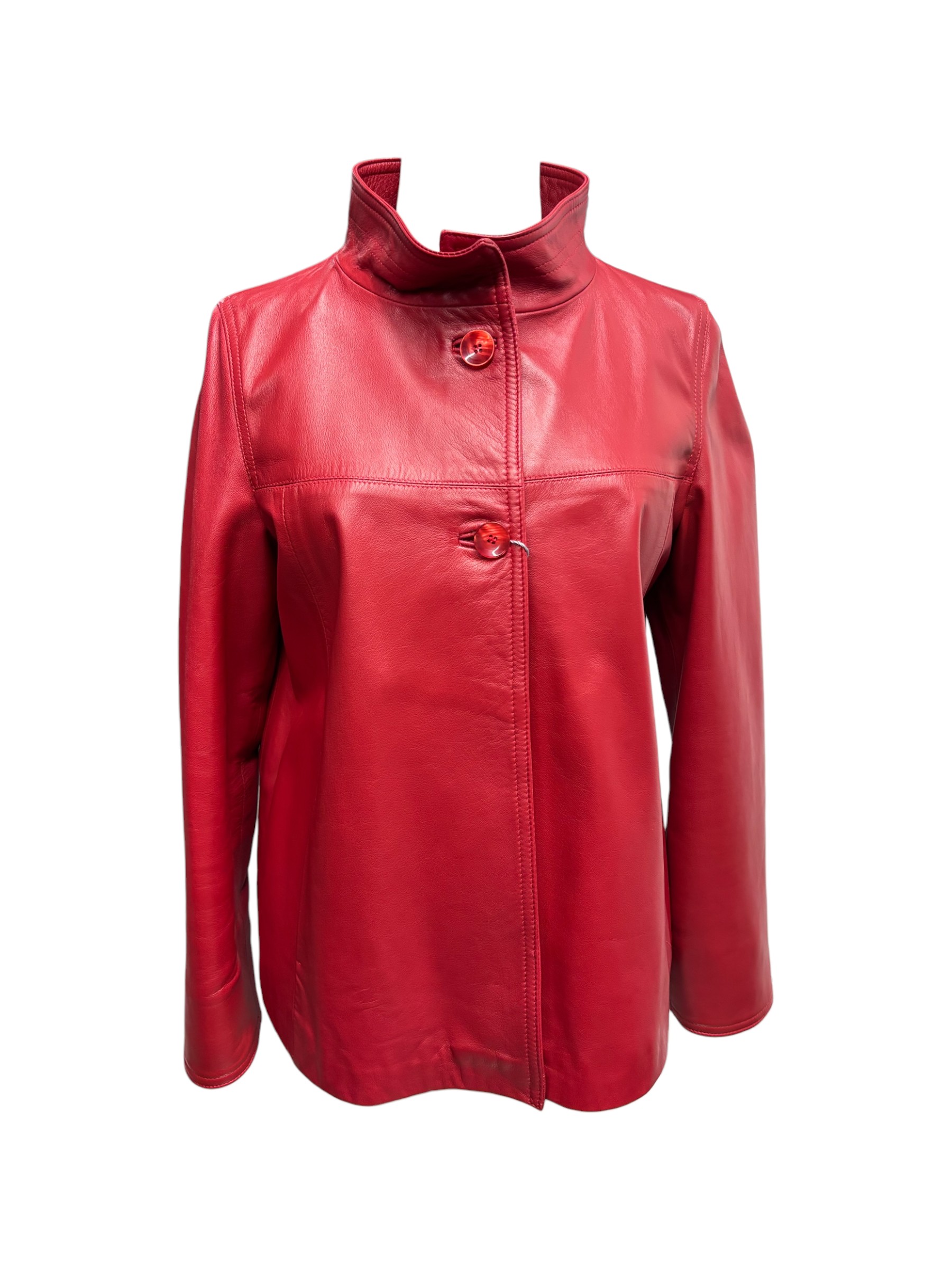 Raphael - Giubbino donna in pelle rossa