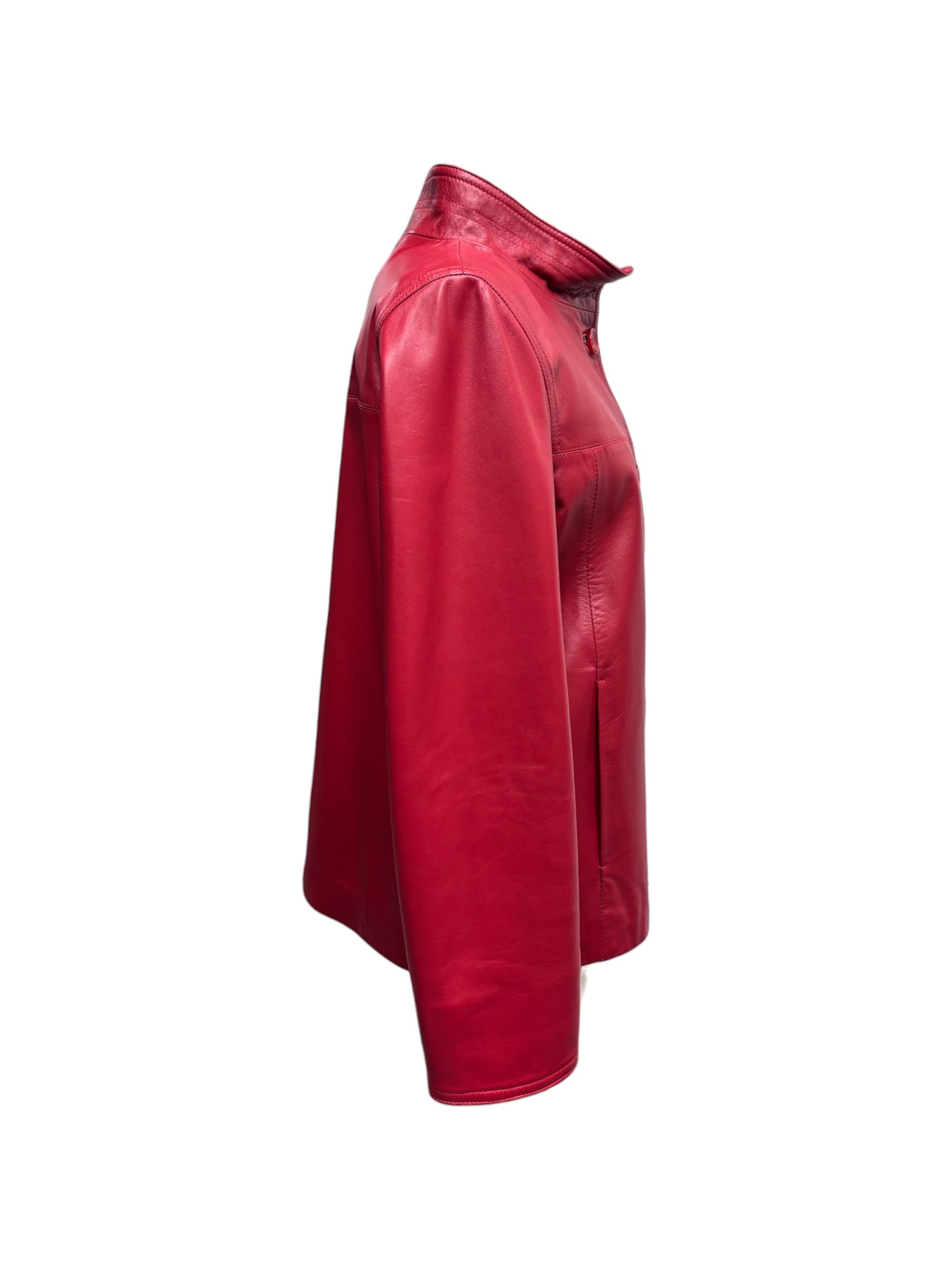 Raphael - Giubbino donna in pelle rossa - immagine 2