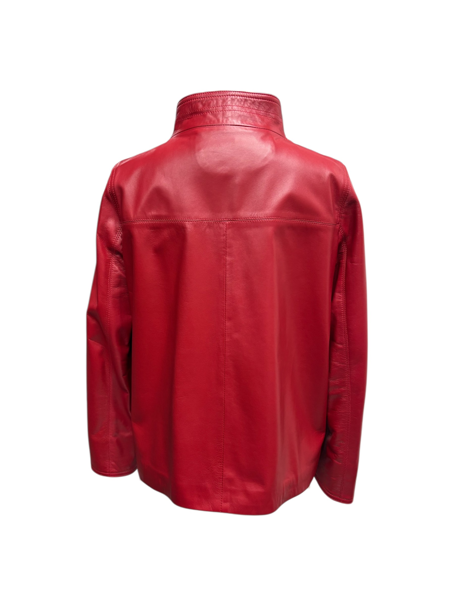 Raphael - Giubbino donna in pelle rossa - immagine 3