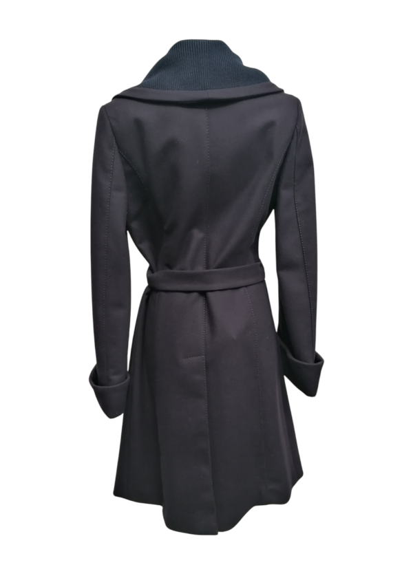 Daks - IT/40 - Cappotto in lana donna midi blu scuro - immagine 2