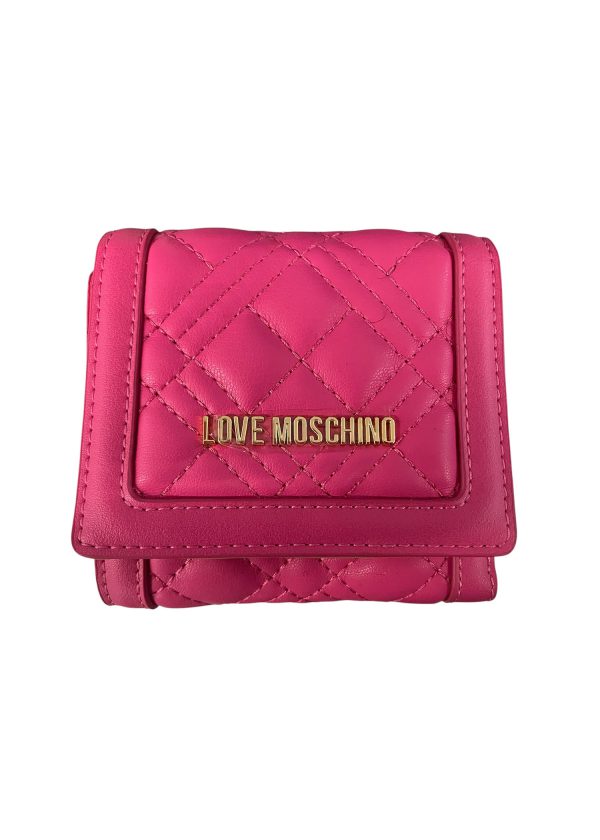 Love Moschino - Portafoglio in pelle ecologica rosa fucsia