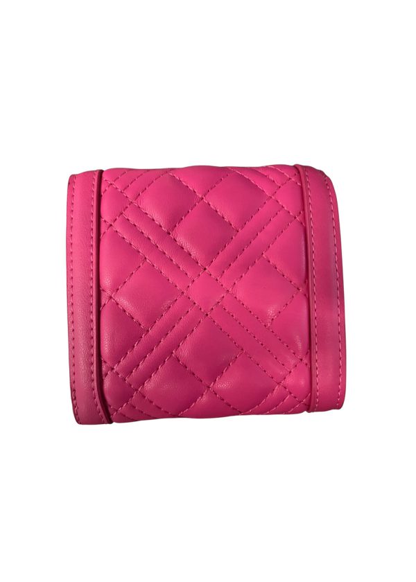 Love Moschino - Portafoglio in pelle ecologica rosa fucsia - immagine 2