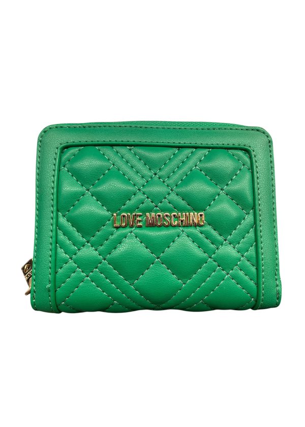 Love Moschino - Portafoglio in pelle ecologica verde