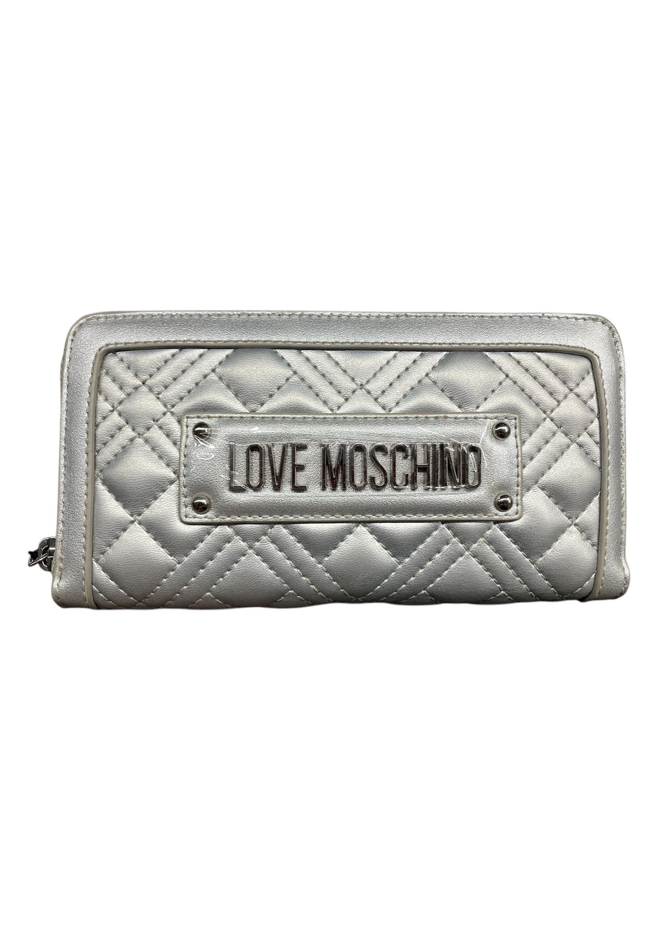 Love Moschino - Portafoglio in pelle ecologica argento