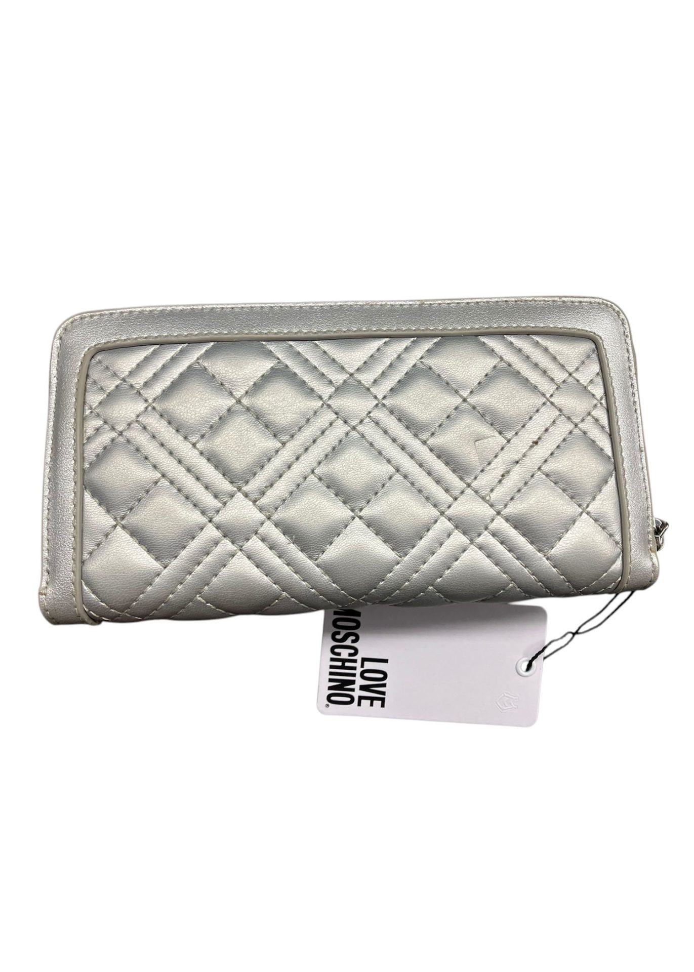 Love Moschino - Portafoglio in pelle ecologica argento - immagine 2