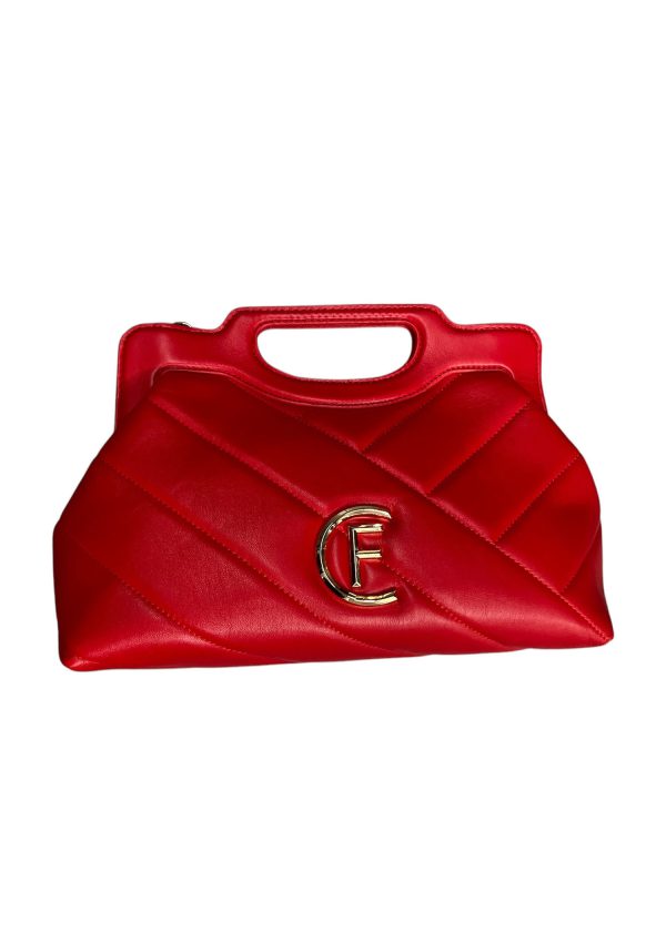 Cristina Effe - Borsa a tracolla in pelle ecologica colore rosso