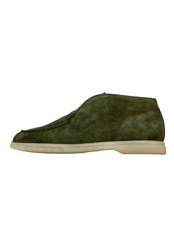 Brecos - EU/38 - Mocassini alti donna CHC Cashmere  Savoia verde oliva - immagine 3