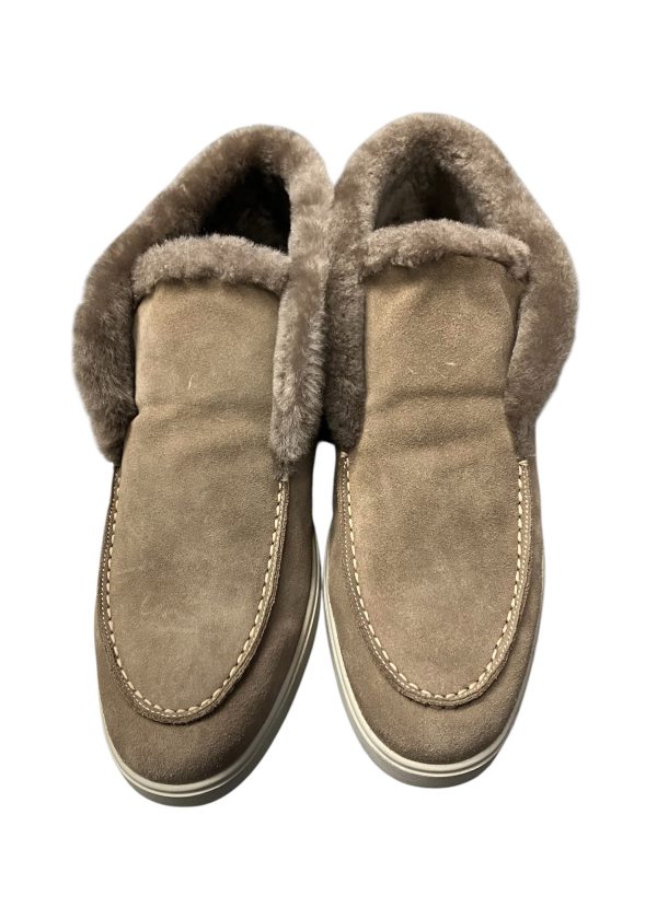 Brecos - EU/41 - Mocassini alti in scamosciato e shearling donna CHC Cashmere  Savoia écru - immagine 2