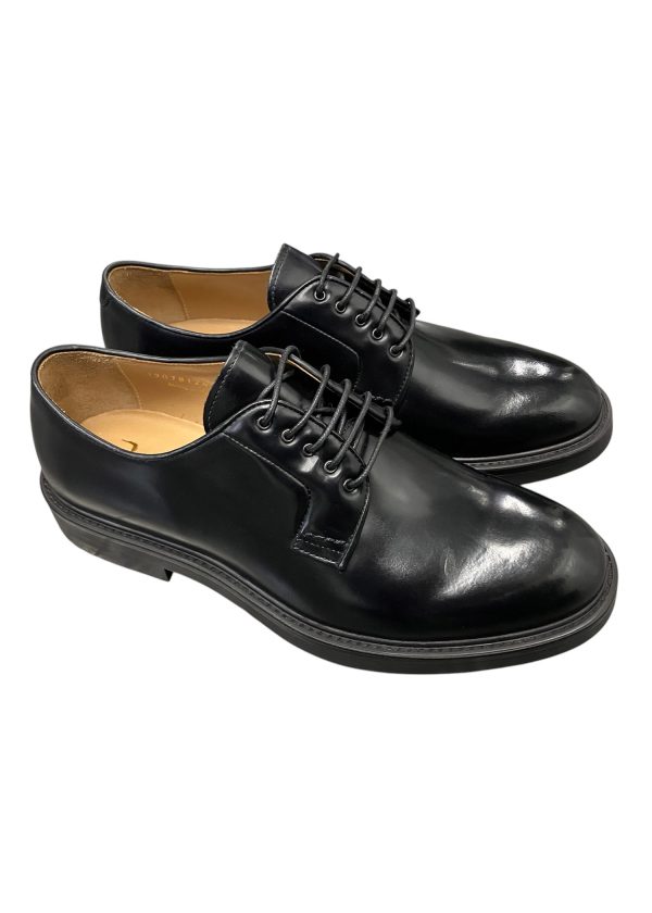 Brecos - Scarpe derby uomo spazzolato nero 12078 - immagine 2