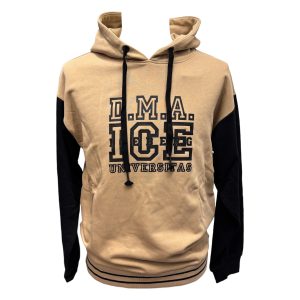 Iceberg - Felpa beige e nera con cappuccio uomo