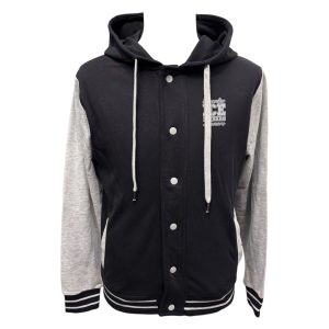 Iceberg - Felpa nera e grigia con cappuccio uomo - M