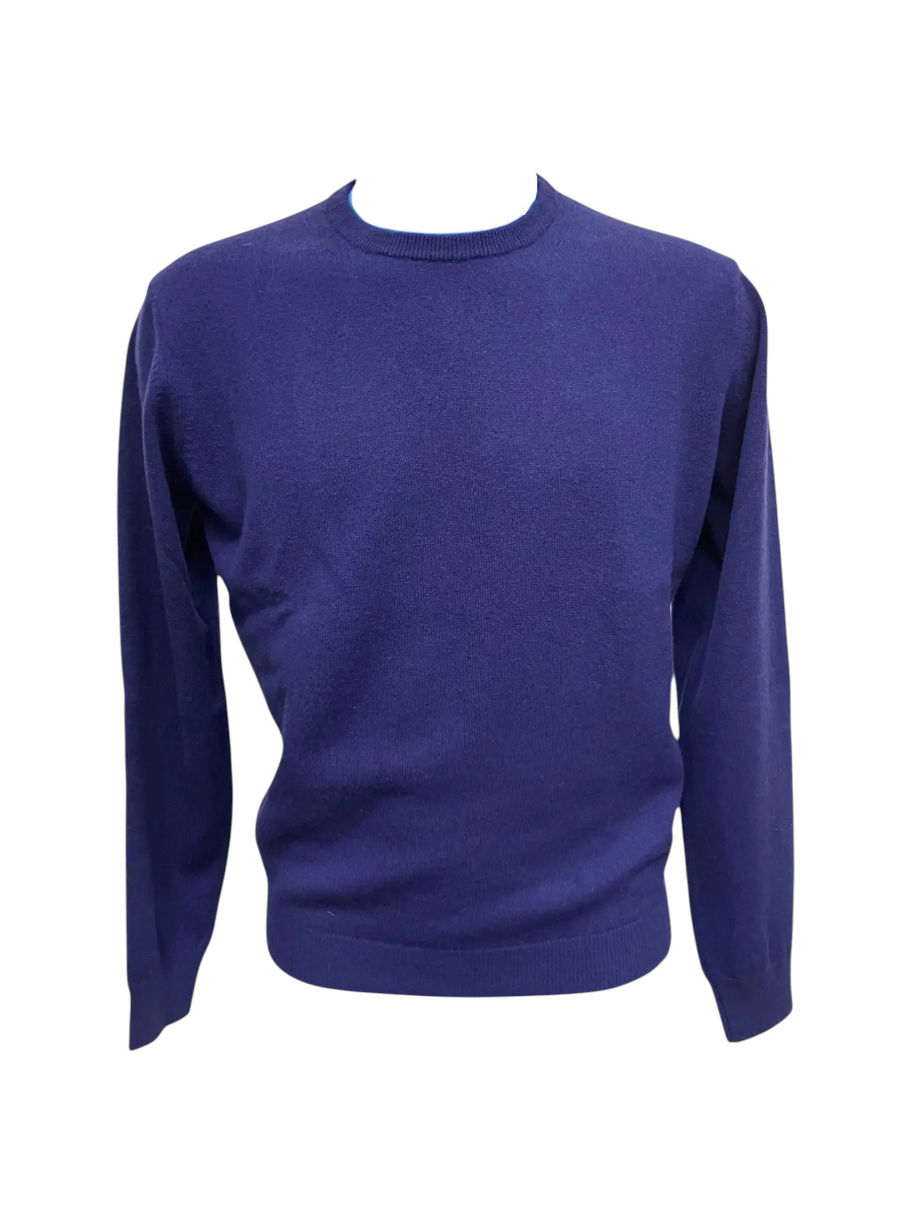 Malo - Maglione a girocollo Cashmere bluette