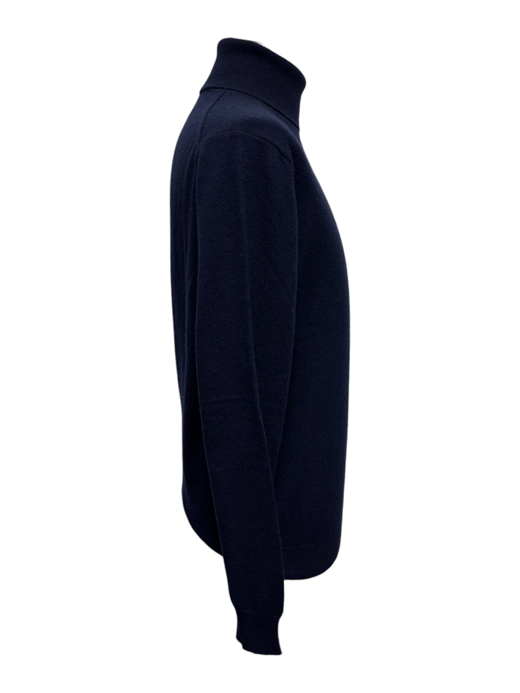 Malo - Maglione a dolcevita in cashmere blu scuro - L - immagine 2