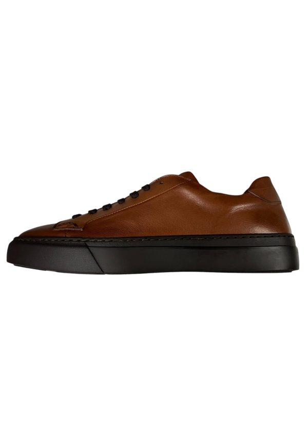 Raphael - Sneaker basso in pelle marrone Atena/Furore Fango - immagine 2