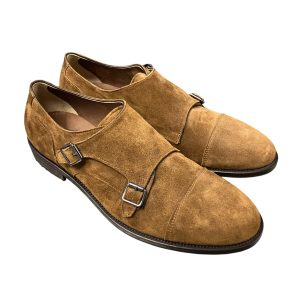 Franco Fedele - EU/42 - Scarpe stringate scamosciato cammello con allacciatura laterale