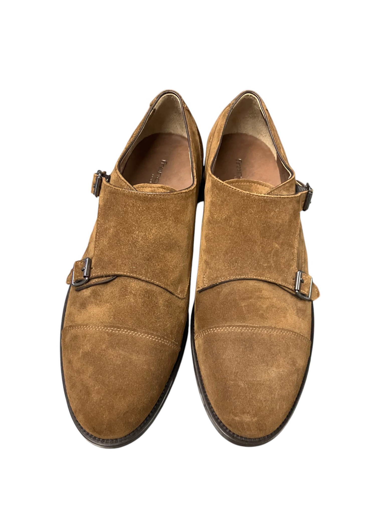 Franco Fedele - EU/42 - Scarpe stringate scamosciato cammello con allacciatura laterale - immagine 2