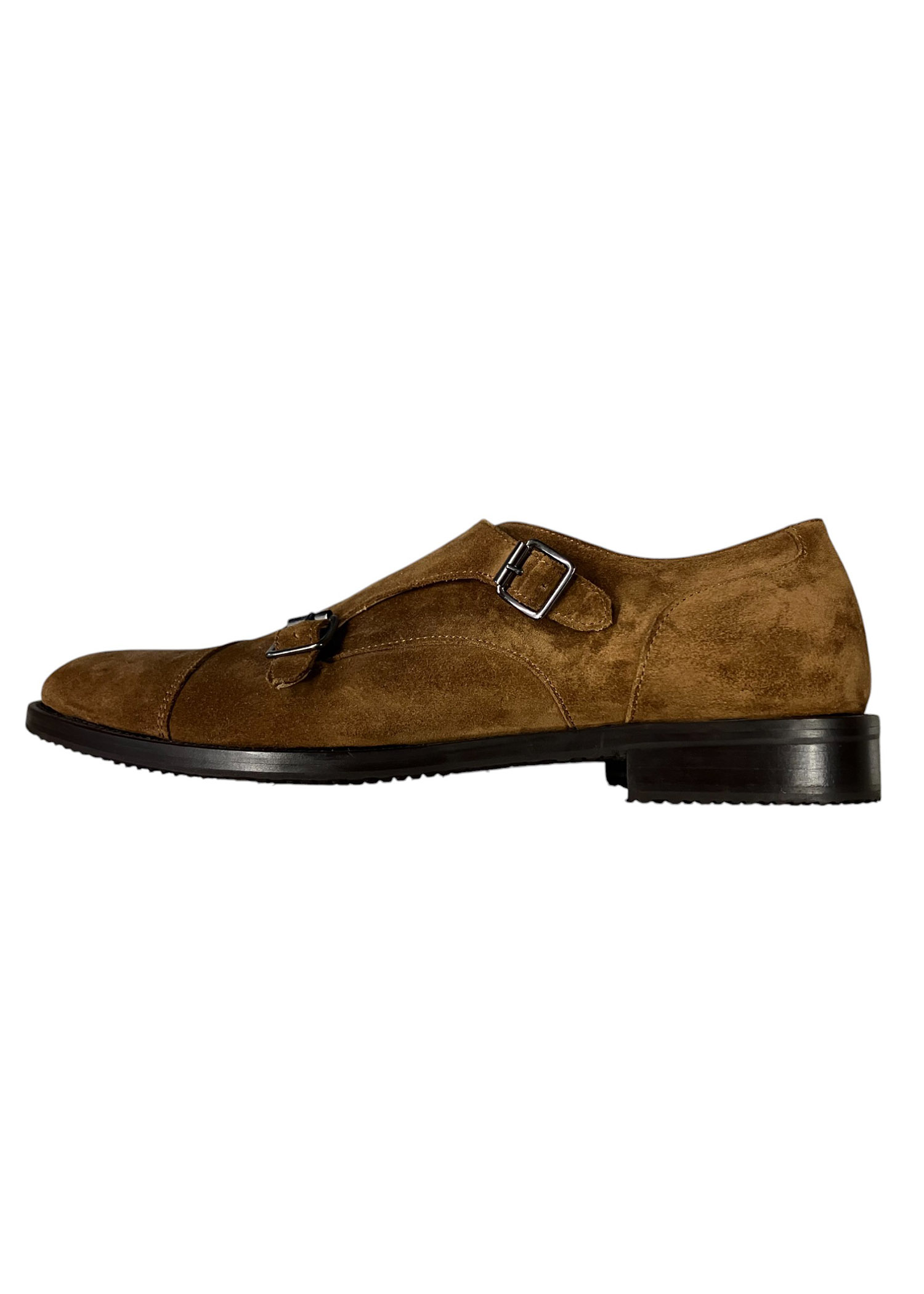 Franco Fedele - EU/42 - Scarpe stringate scamosciato cammello con allacciatura laterale - immagine 3