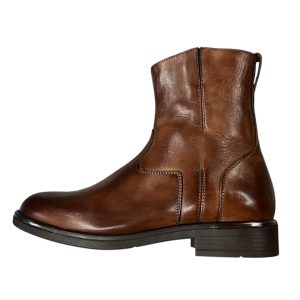 Brecos - EU/37 - Stivaletti donna in pelle marrone con interni imbottiti sintetico