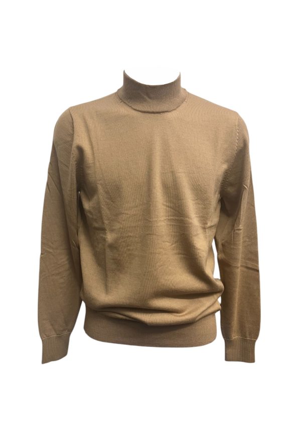 Iceberg - Maglia lupetto SM1 in lana cammello uomo