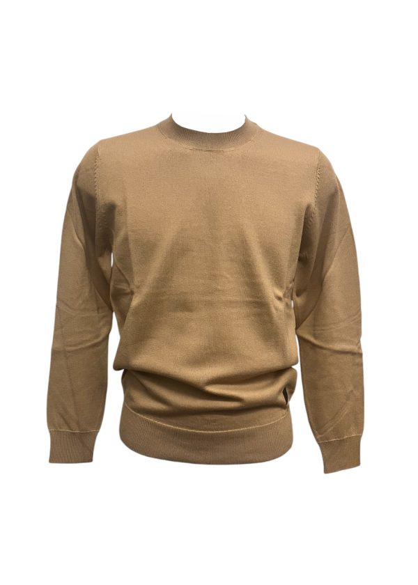 Iceberg - Maglia girocollo S1M-A in lana cammello uomo