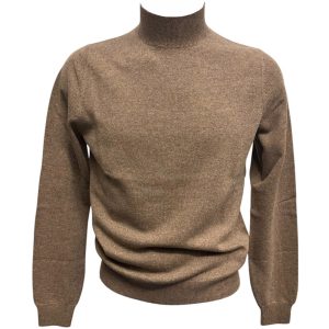 Malo - Maglione a lupetto in lana e cashmere écru