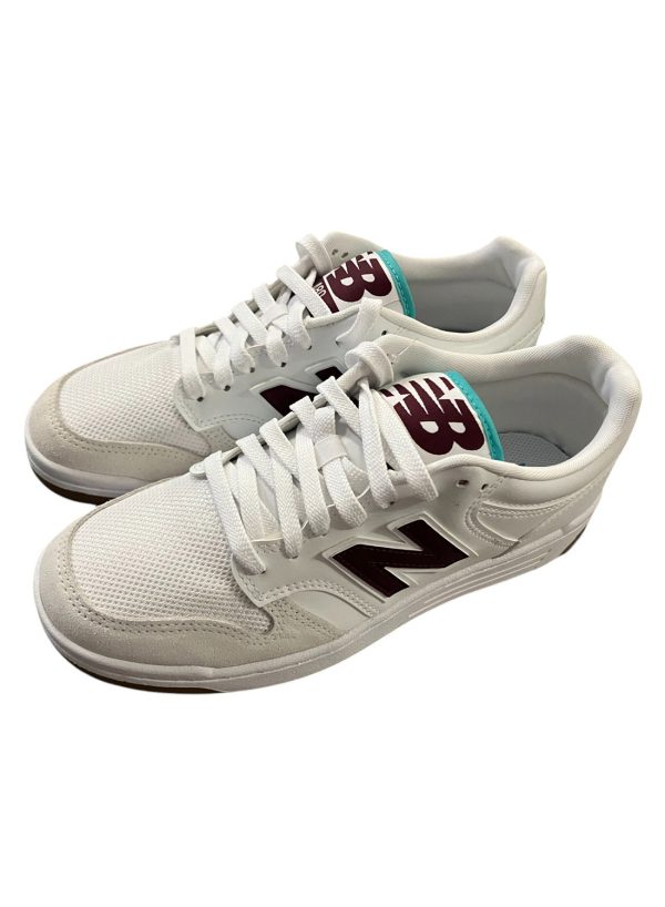 New Balance - Sneakers basso in misto di materiali bianco uomo - immagine 2