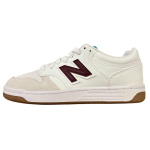 New Balance - Sneakers basso in misto di materiali bianco uomo