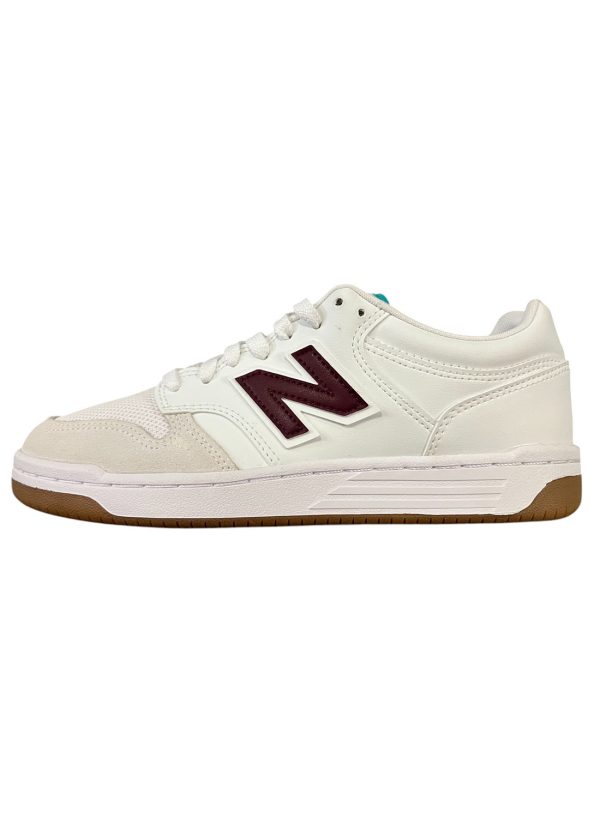 New Balance - Sneakers basso in misto di materiali bianco uomo