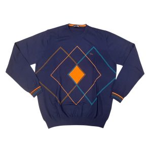 Harmont & Blaine - Maglione a girocollo in cotone e lana multicolore