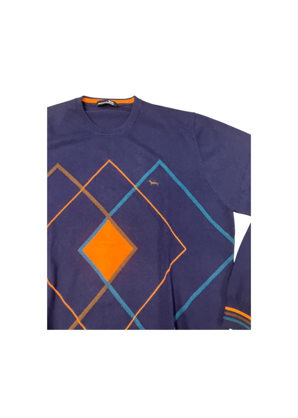 Harmont & Blaine - Maglione a girocollo in cotone e lana multicolore - immagine 3