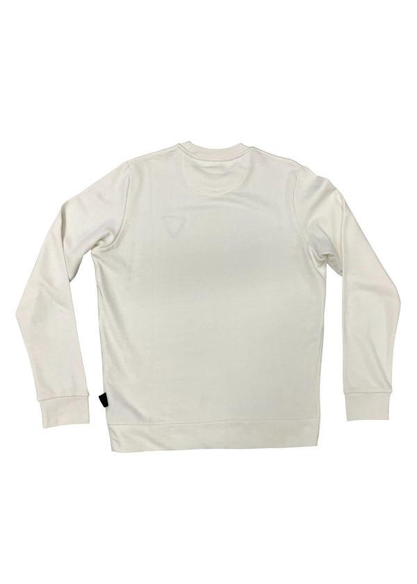 Iceberg - Felpa in cotone colore panna logo delicato uomo - immagine 2