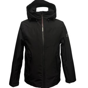 Ecoalf - Giubbotto imbottito in piuma ecologica in sintetico nero