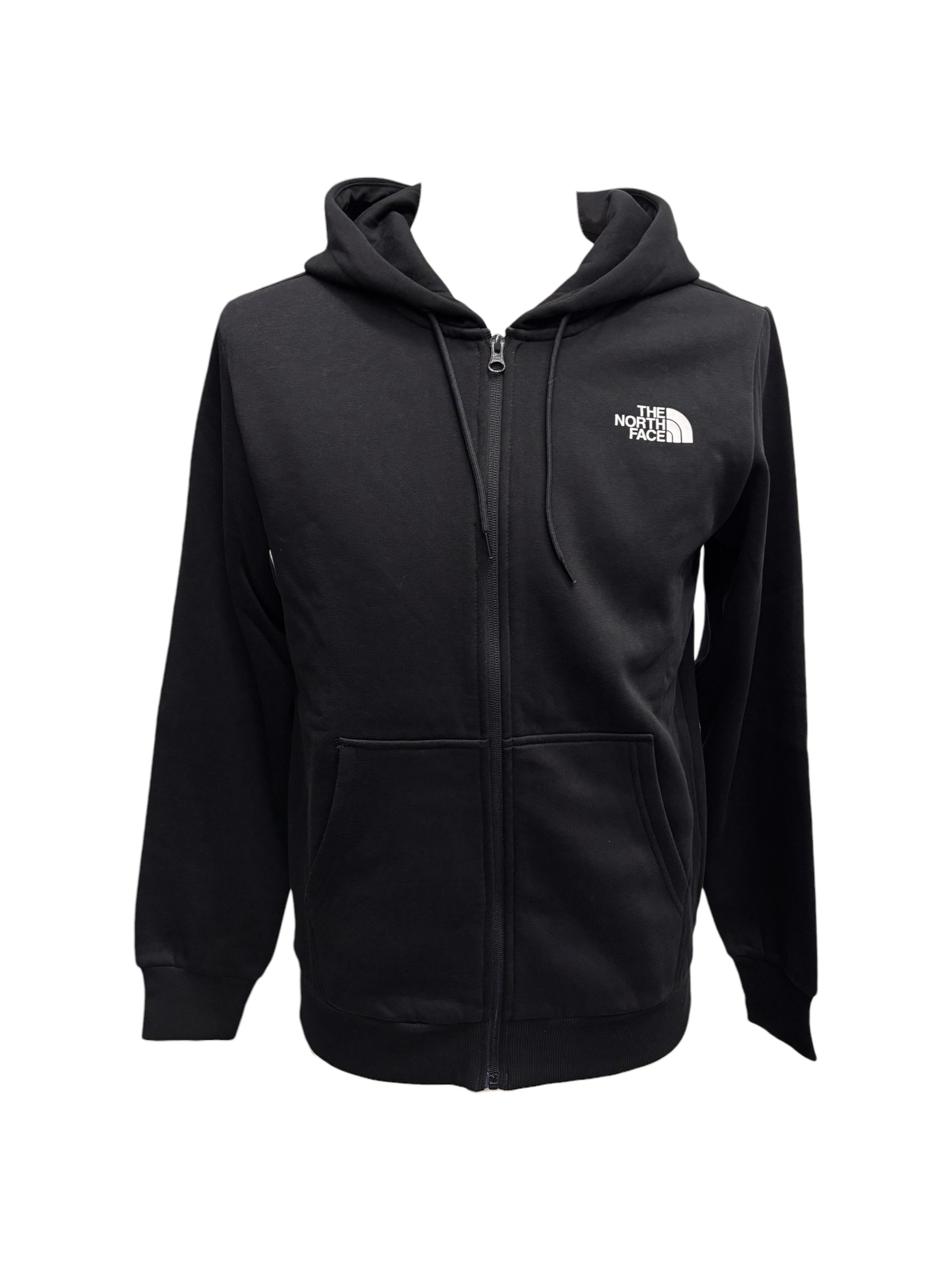 The North Face - Felpa nera con cappuccio uomo - S