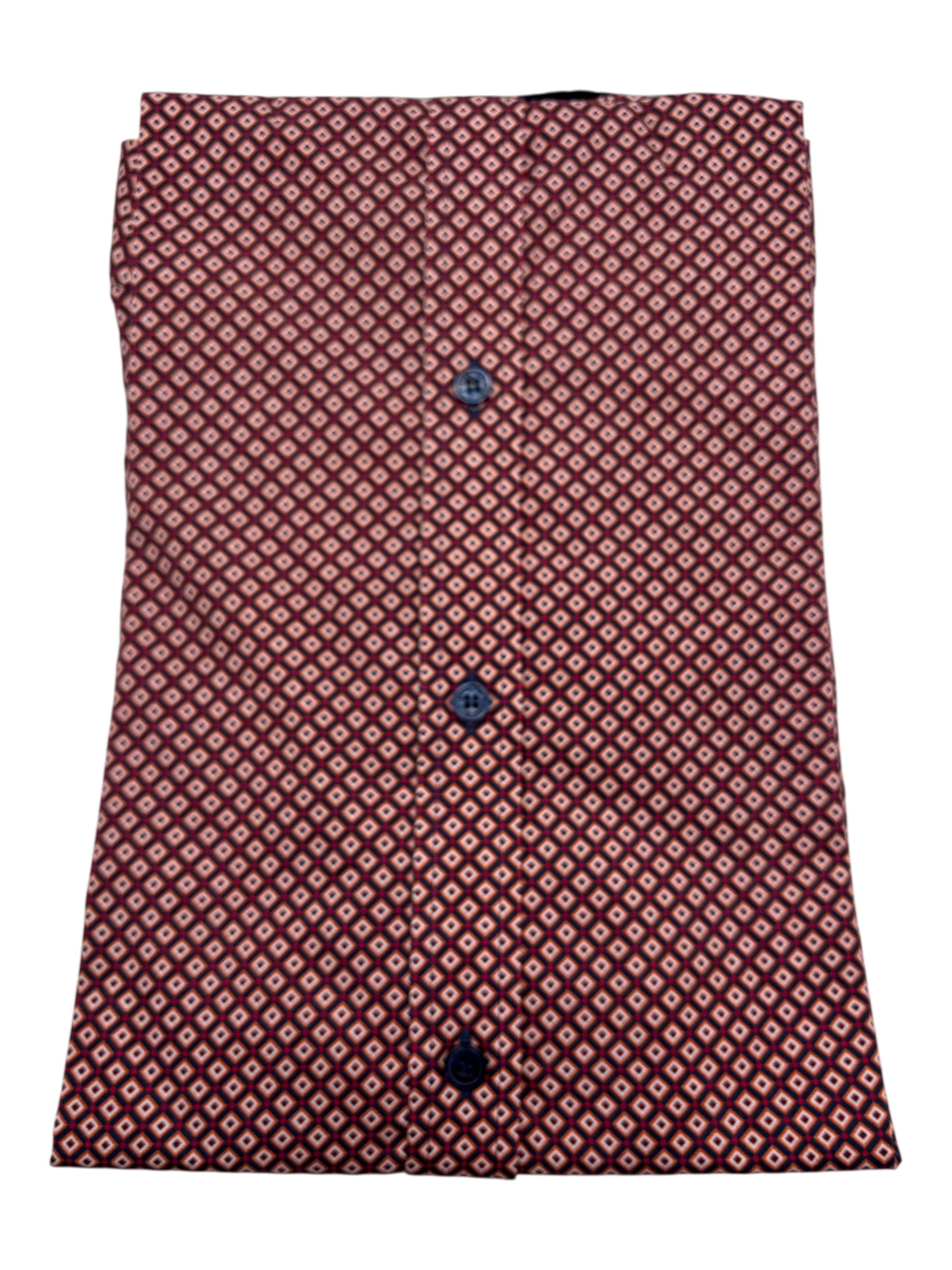 Harmont & Blaine - Camicia narrow fit in cotone fantasia geometrica multicolore - immagine 2