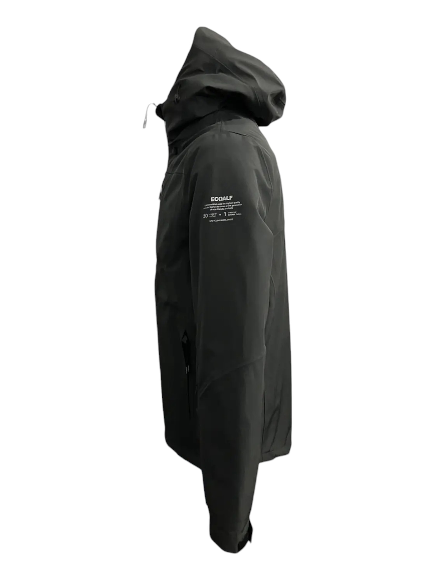 Ecoalf - Giubbotto imbottito 3 in 1 in piuma ecologica in sintetico antracite - immagine 2