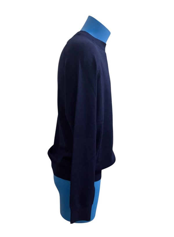 North Pole - Maglione a girocollo in viscosa e nylon blu scuro - immagine 3