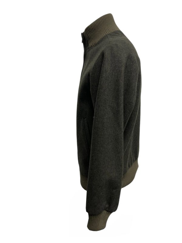 Giovanni Scarano - IT/48 - Bomber imbottito in misto di materiali verde oliva - immagine 2