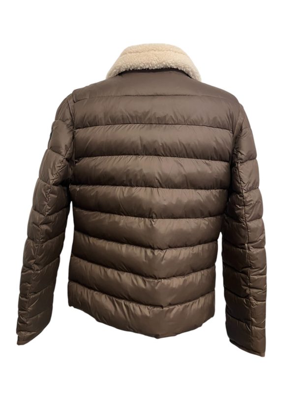 Markup - Giubbotto montone aviatore combinato marrone - immagine 3